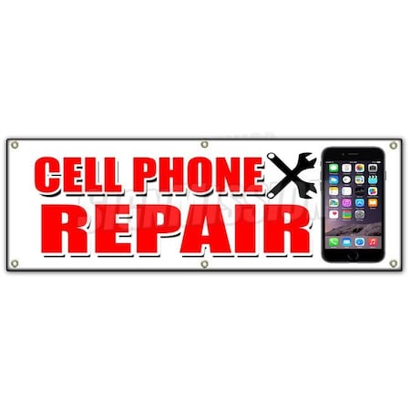 Signmission CELL PHONE REPAIR BANNER SIGN apple lg htc samsung all brands iphone B-72 Cell Phone Repair
